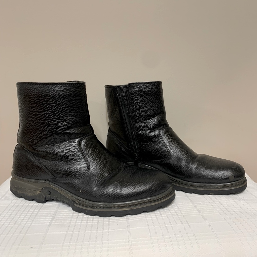 Toe Warmers winter fashion boots, men’s size 10W, black